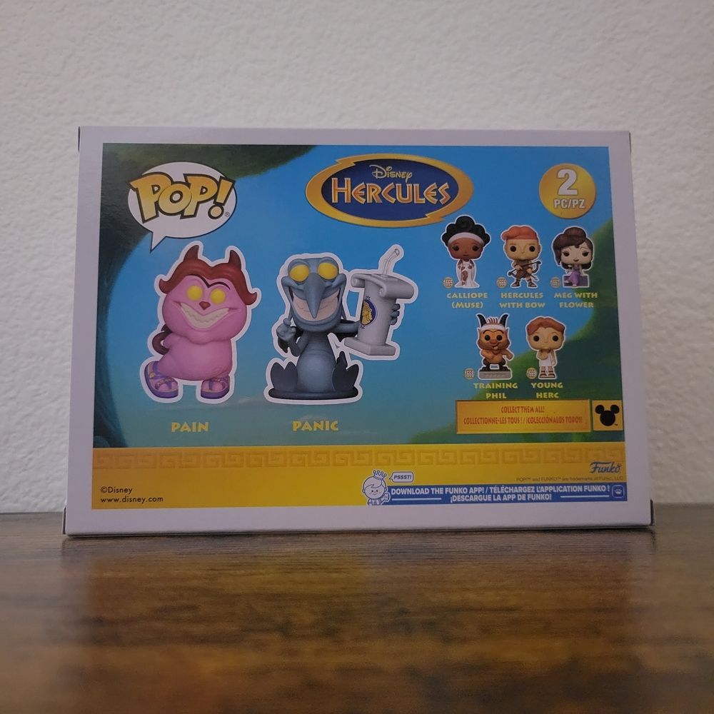 Funko Pop Disney Hercules Pain & Panic 2 Pack - Picture 3 of 5